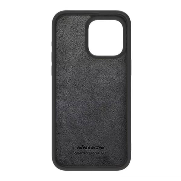Nillkin CamShield Silky Silikone etui til iPhone 15 Pro (klassisk sort))