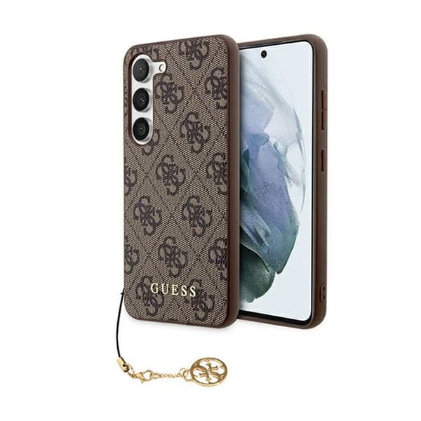 Mobilskal - Guess - 4G Charms - Samsung Galaxy A55 5G - Brun - Stötskydd och repor