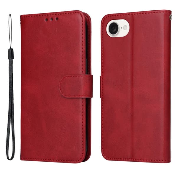 SKALO iPhone 16e PU-läder Plånboksfodral