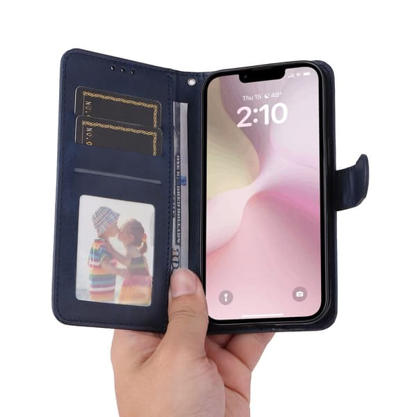 SKALO iPhone 16e PU-læder Flip Cover