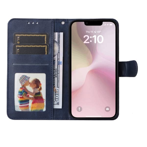 SKALO iPhone 16e PU-læder Flip Cover