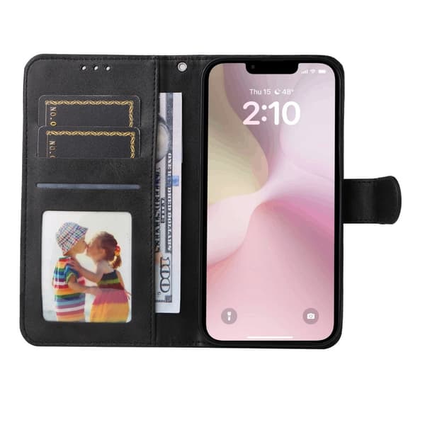 SKALO iPhone 16e PU-læder Flip Cover