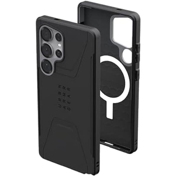 URBAN ARMOR GEAR Civilian Case Samsung Galaxy S25 Ultra Hölster (Officiellt "Designad för Samsung" certifierad, Trådlös Laddning)
