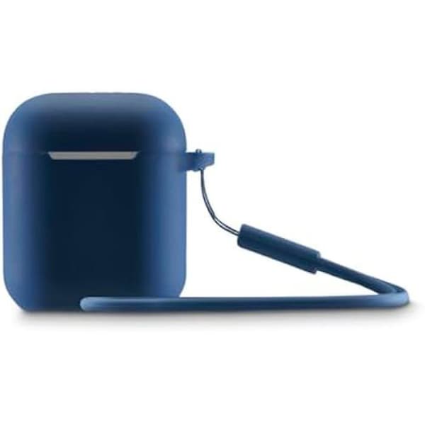 Skyddande Fodral - HAMA - AirPods Pro 1:a/2:a GN - Blå Silikon - Ultra Tunn Design - Halkfri