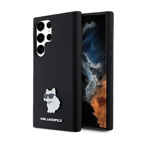 Telefonfodral - Karl Lagerfeld - Choupette - Samsung Galaxy S24 Ultra - Svart - Flexibel