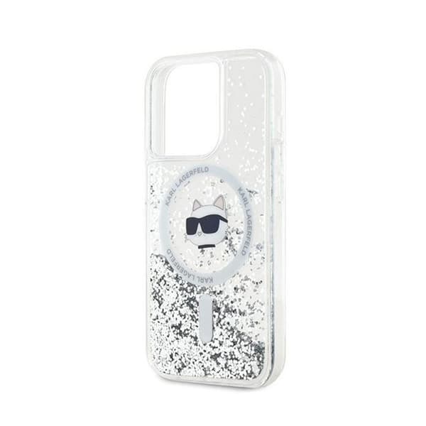 Telefonfodral - Karl Lagerfeld - Choupette - iPhone 13 Pro - Transparent - MagSafe