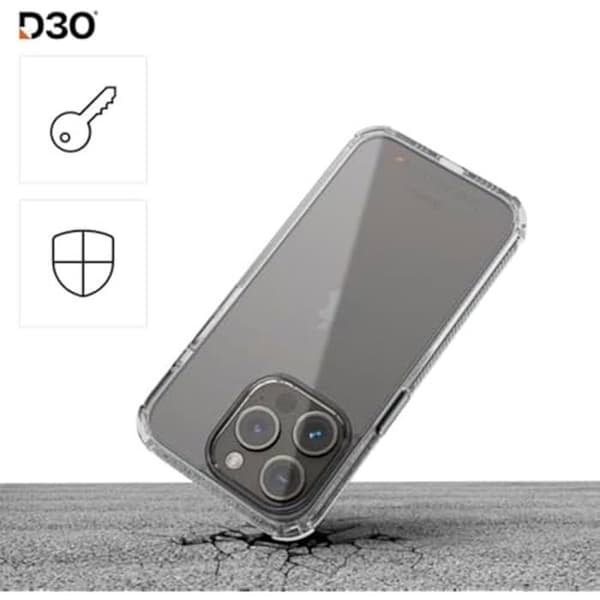 Skyddsfodral för iPhone 16 Pro Max - HAMA - Extreme Protect - D3O® - Transparent - Stötskydd