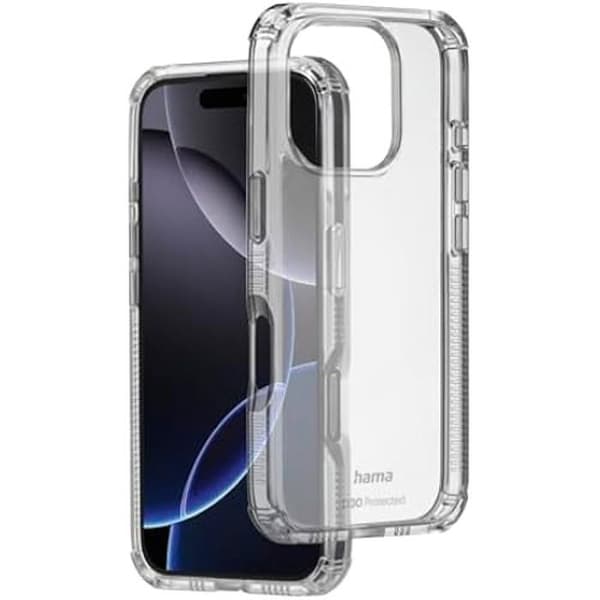 Skyddsfodral för iPhone 16 Pro Max - HAMA - Extreme Protect - D3O® - Transparent - Stötskydd