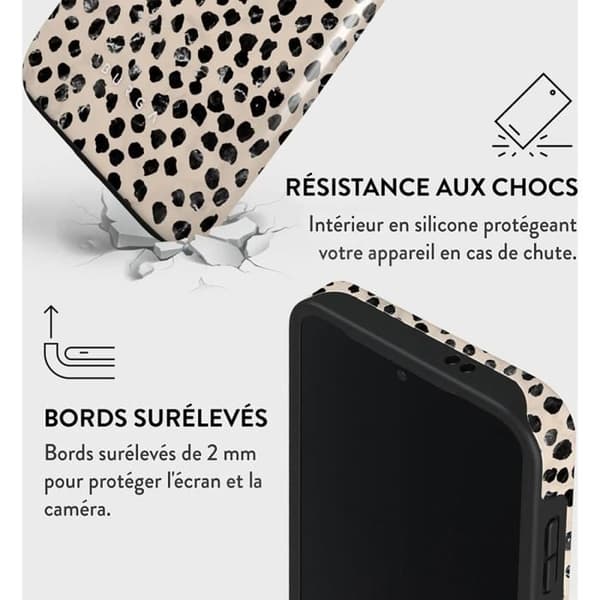 Coque för Galaxy S24 Tough Antichocks Modell Almond Latte Burga Beige