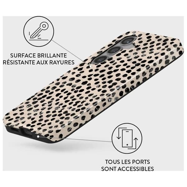 Coque för Galaxy S24 Tough Antichocks Modell Almond Latte Burga Beige
