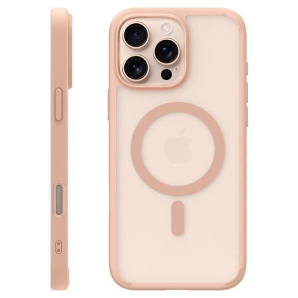 Coque för iPhone 16 Pro - Spigen Ultra Hybrid T MagSafe - Frost Rose Titan