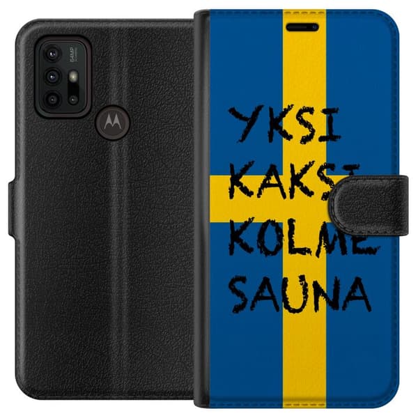 Motorola Moto G30 Lompakkokotelo Bara Bada Sauna