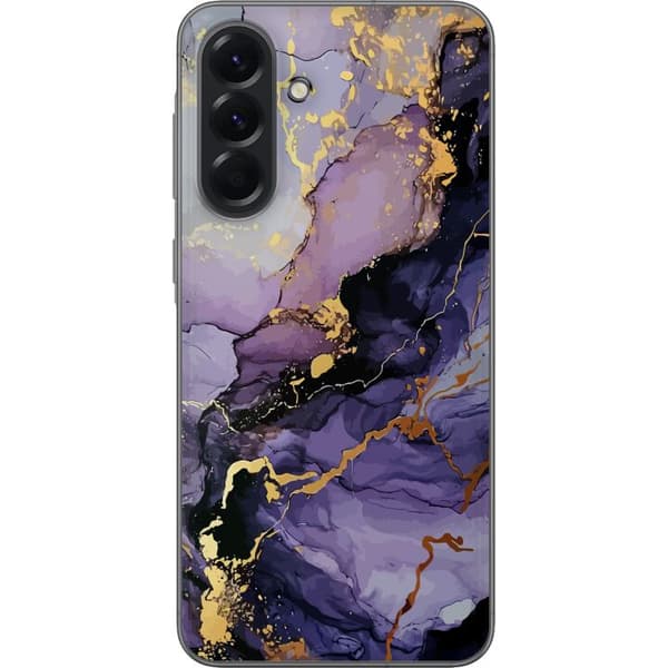 Samsung Galaxy A56 Gennemsigtig cover Lilla Marmor