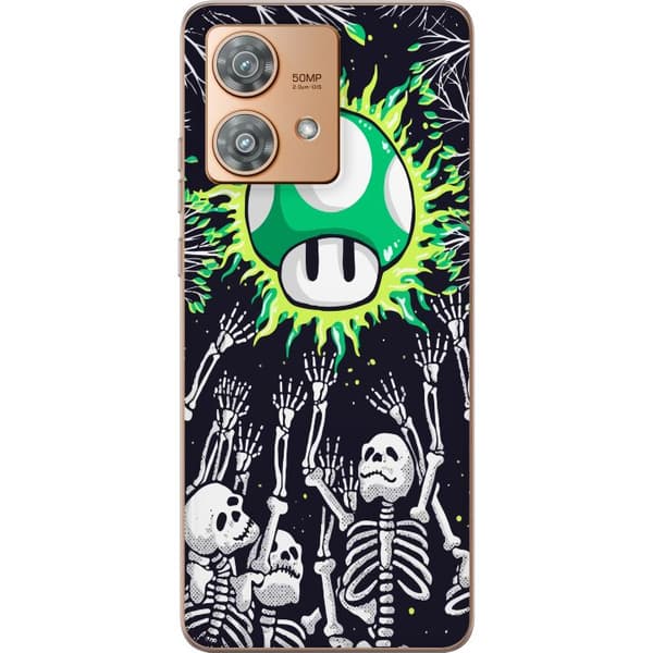 Motorola Edge 40 Neo Gennemsigtig cover Super Mario 1UP