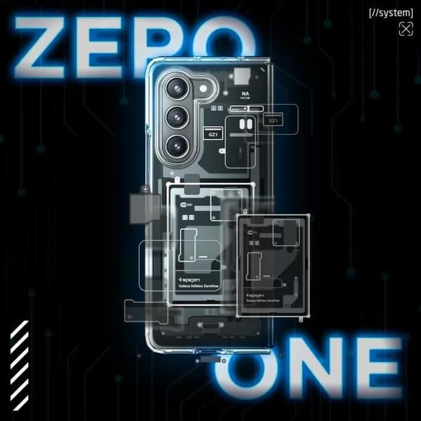 Coque - Spigen - Ultra Hybrid ZeroOne - Antichoc - Transparent - Samsung Galaxy Z Fold5 5G