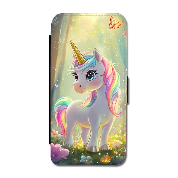 Tegneserie Enhjørning Flip-etui For Samsung Galaxy A32 4G