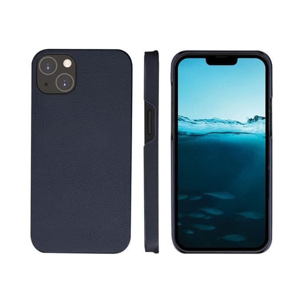 Fodral för iPhone 14 Plus Folio 2 i 1 - DBRAMANTE1928 - Modell New York - Läder - Blå
