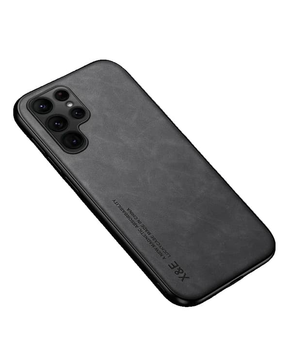 Luksus Læder Magnetisk Etui, Fuld Dækning, Tungt Arbejde,sort, For Huawei P20 Pro