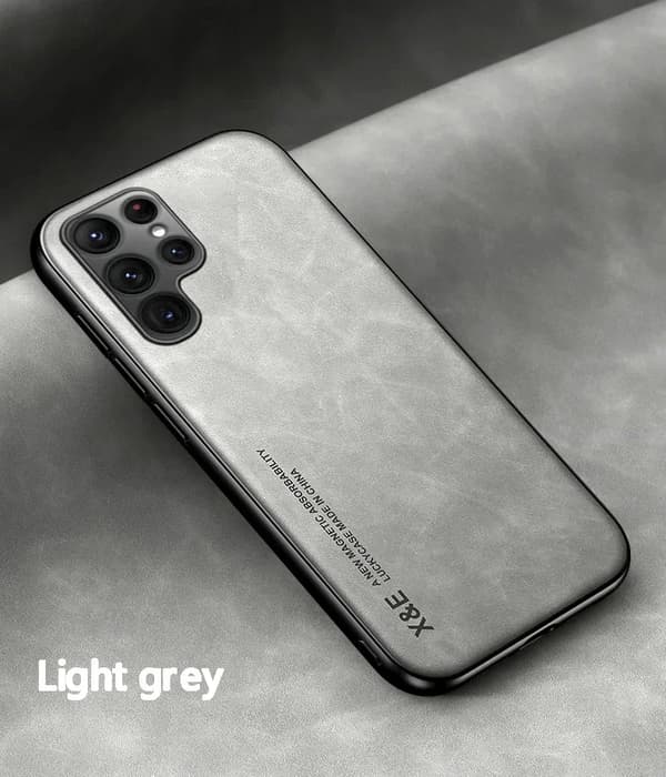 Luksus Læder Magnetisk Etui, Fuld Dækning, Tungt Arbejde,grå, For Huawei P20 Pro