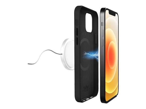 Coque - Puro - SKYMAG - Svart - Kompatibel med MagSafe - Rigid - iPhone 12 Pro Max