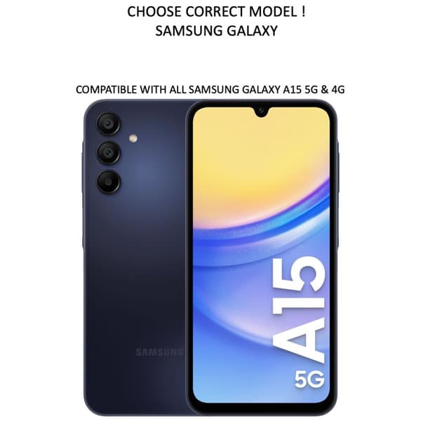 Samsung Galaxy A15 plånboksfodral plånbok fodral skal