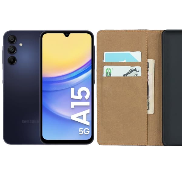 Samsung Galaxy A15 plånboksfodral plånbok fodral skal