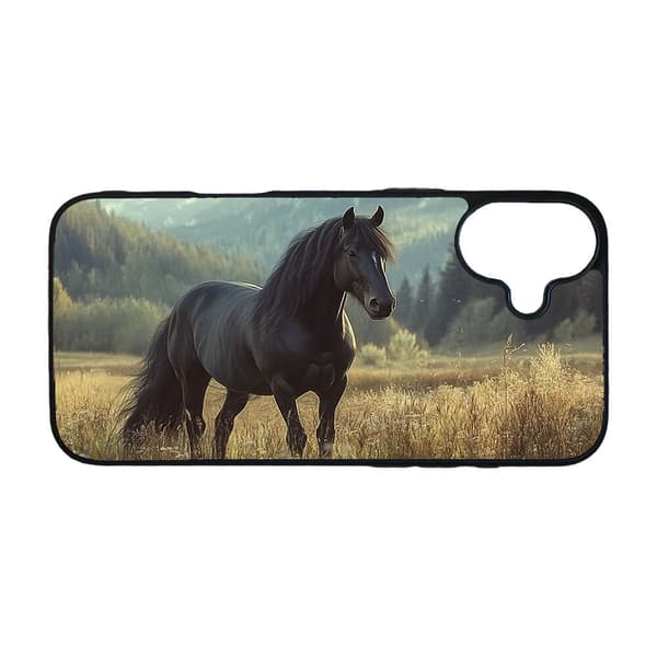 Musta Hevonen iPhone 16 Matkapuhelimen Kansi