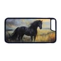 Miniatyrbillede 1 af 2: Sort Heste Oliemaleri iPhone 6/iPhone 6S Mobiltelefon Dække