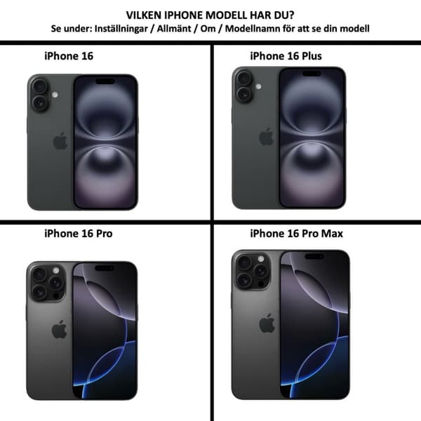 iPhone 16 plånboksfodral plånbok fodral skal mobilskal