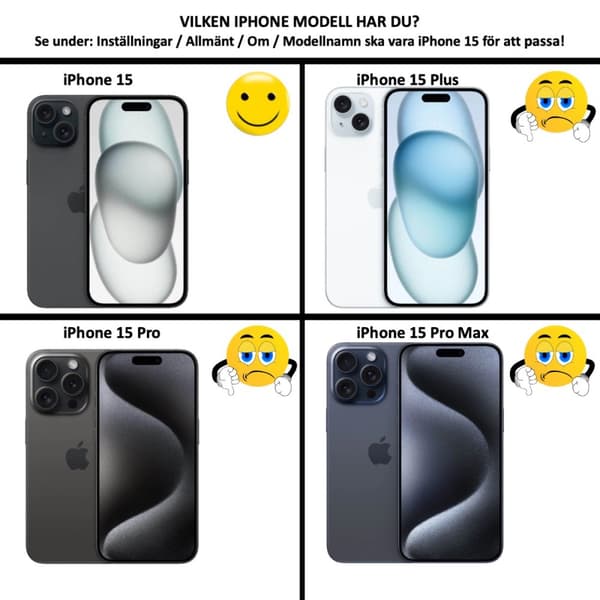 iPhone 15 plånboksfodral plånbok fodral mobilskal skal