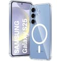 Miniatyrbild 4 av 4: Skal - Phonillico® - Samsung Galaxy S25 - Transparent silikon - Flexibel - Integrerad magnetisk cirkel