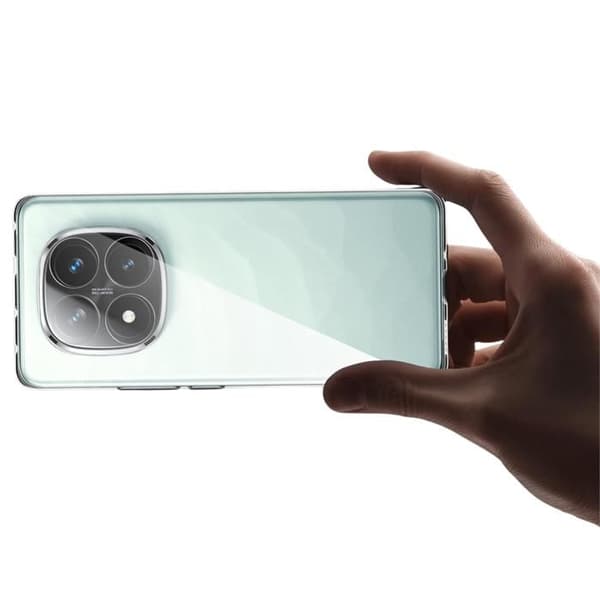Hölster och skärmskydd - Phonillico® - Xiaomi Poco X7 5G - Mjuk - Transparent - 2 Härdat Glas