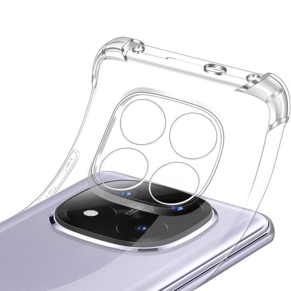 Fodral - Phonillico® - Xiaomi Redmi Note 14 PRO PLUS 5G - Stötsäker - Flexibel - Transparent