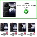 Miniatyrbild 2 av 4: Fodral - Phonillico® - Xiaomi Redmi Note 14 PRO PLUS 5G - Stötsäker - Flexibel - Transparent