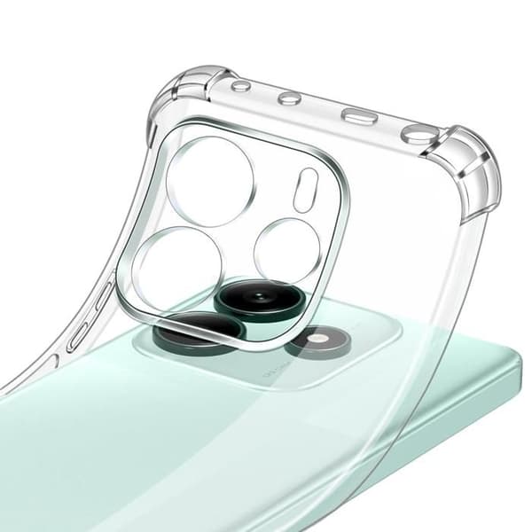 Skydd för Xiaomi Redmi Note 14 5G - Phonillico® - Stötbeständig - Mjuk - Transparent - Slät