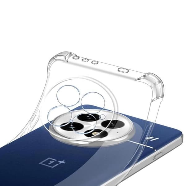 Stötsäker fodral - Phonillico® - OnePlus 13 - Mjuk - Transparent - 2 Härdat glas