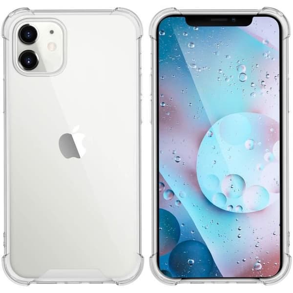 Stöttålig skal för iPhone 12 och 2 Tempererat Glas Skärmskydd Phonillico®