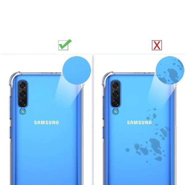 Skydd för Samsung Galaxy A70 - Transparent TPU Gel Silikon Mjukt Stötabsorberande [Phonillico®]