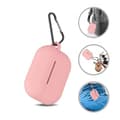 Miniatyrbild 4 av 4: Etui för AirPods - Phonillico - Silikonfodral Rosa - Stötbeständig Skydd - Dammskydd - Karbinhake
