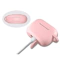 Miniatyrbild 2 av 4: Etui för AirPods - Phonillico - Silikonfodral Rosa - Stötbeständig Skydd - Dammskydd - Karbinhake