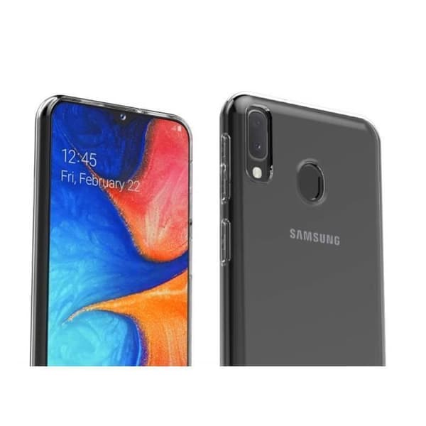 Skyddsfodral för Samsung Galaxy A20E - Transparent TPU Gel-silikon, Ultra Tunn [Phonillico®]