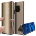 Miniatyrbild 2 av 4: Skal till Samsung Galaxy S10 - Guldfärgad Spegelficka med Flipfodral och Klar Bildskydd [Phonillico®