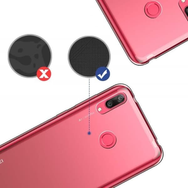 Skal - Phonillico® - Huawei Y7 2019 - Mjukt skydd - Silikongel TPU - Ultratunt