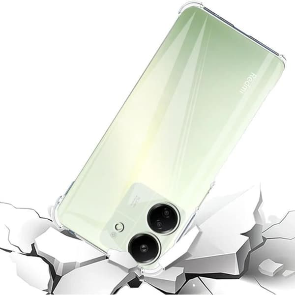 Coque för Xiaomi Redmi 13C - Stötbeständig TPU Skydd Mjuk Transparent Phonillico®