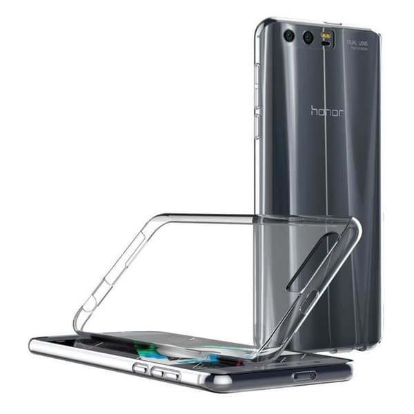 HUAWEI HONOR 9 Skal - Transparent Silikon + Härdat Glas Skärmskydd [Phonillico®]