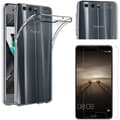 Miniatyrbild 1 av 4: HUAWEI HONOR 9 Skal - Transparent Silikon + Härdat Glas Skärmskydd [Phonillico®]