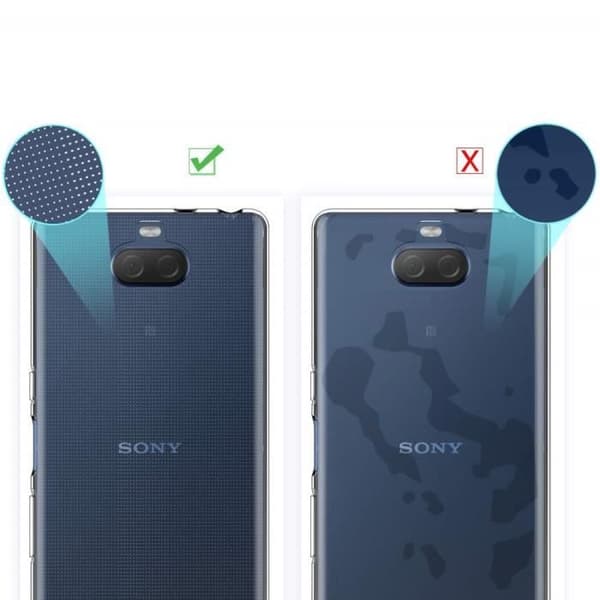 Sony Xperia 10-skal - Ultratunt mjukt silikonskal med genomskinlig TPU-gelskydd [Phonillico®]