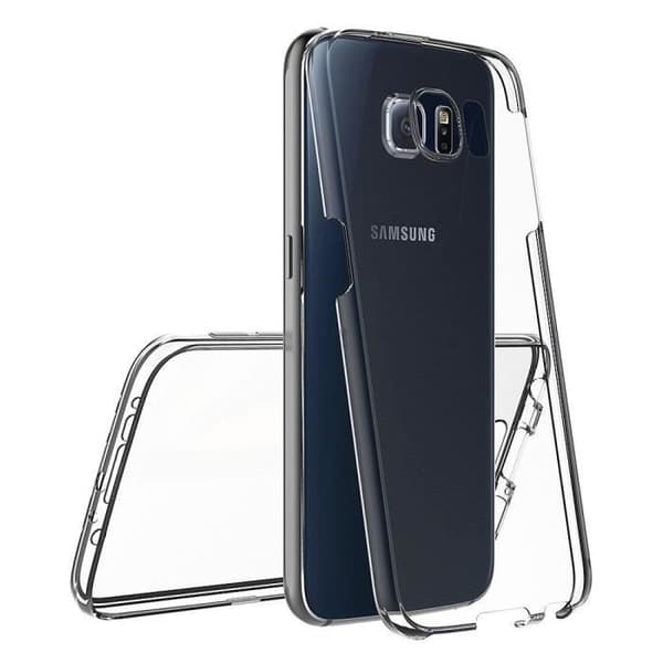 Samsung Galaxy S6 EDGE-skal - Helkropps TPU Gelskydd Transparent Framsida Baksida Skydd Mjuk Silikon Phonillico®