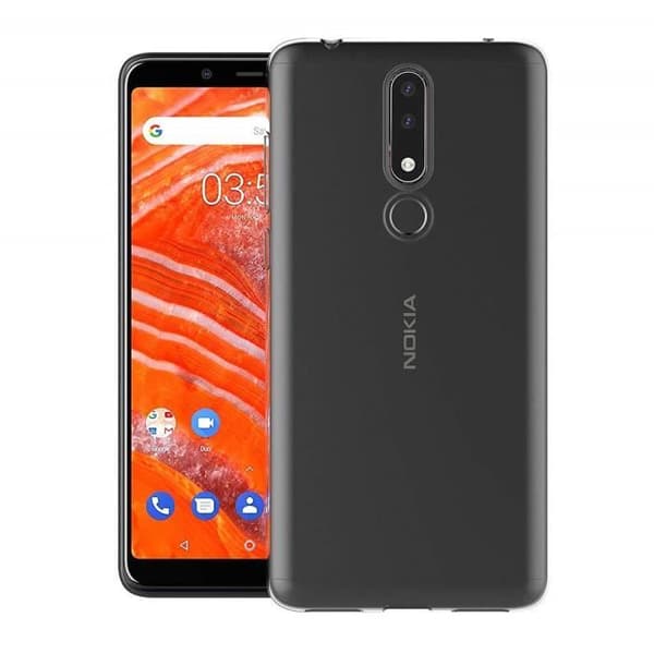 Coque Nokia 3.1 PLUS Gel TPU Transparent Silikon Mjuk Ultra Tunn [Phonillico®]