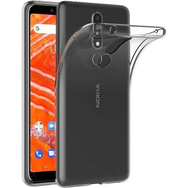 Coque Nokia 3.1 PLUS Gel TPU Transparent Silikon Mjuk Ultra Tunn [Phonillico®]